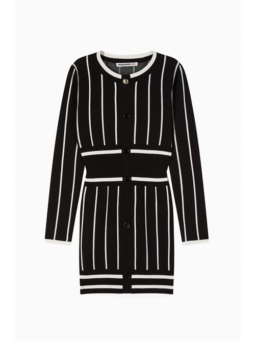 Abito nero a righe PATRIZIA PEPE | 7A0569K275